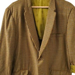 Women's Houndstooth Blazer - Tan